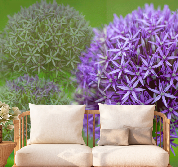 Fototapete mohnblumen lila blumenarrangement - TenStickers