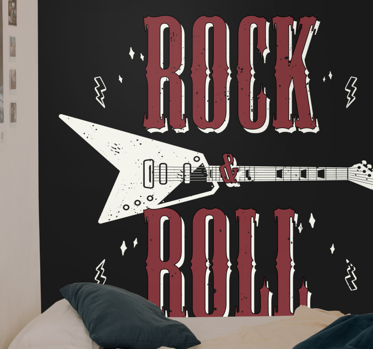 Fototapete musik im rockgitarren design - TenStickers
