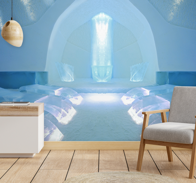 Fototapete natur eiskristall zuflucht - TenStickers