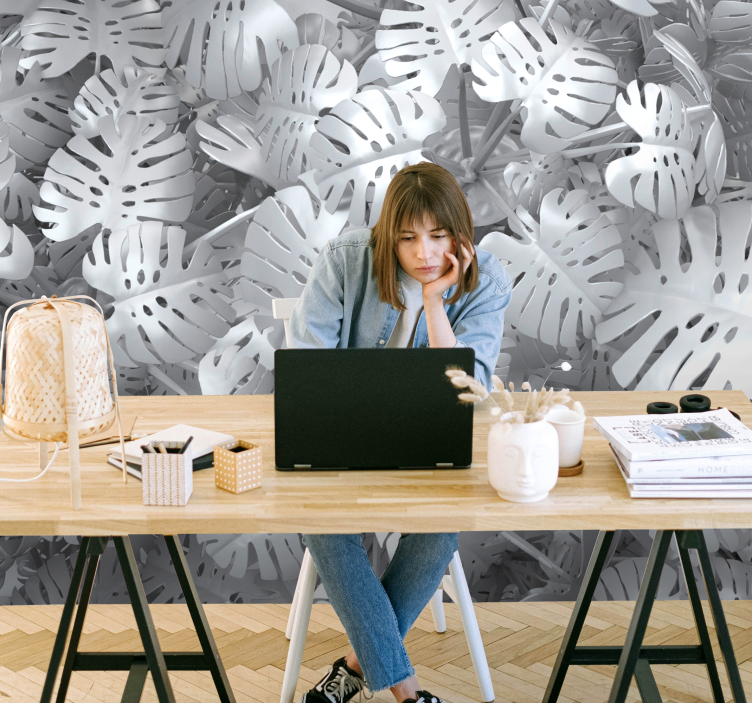 Fototapete Natur monstera-blattmuster - TenStickers