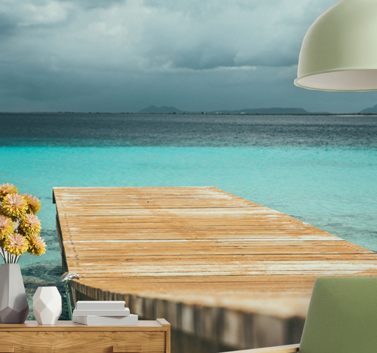 Fototapete natur ruhiger hafen am meer - TenStickers