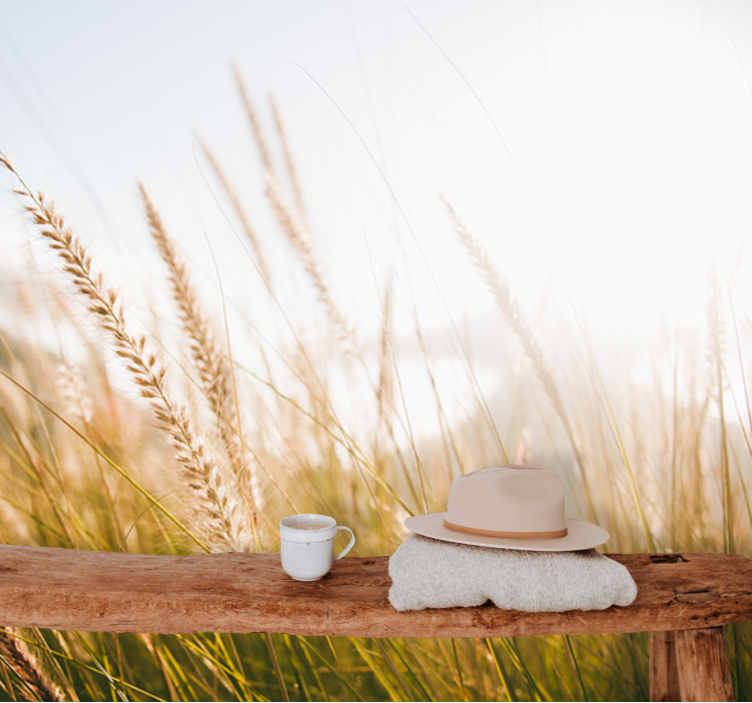 Fototapete natur sanfter gräserwind - TenStickers