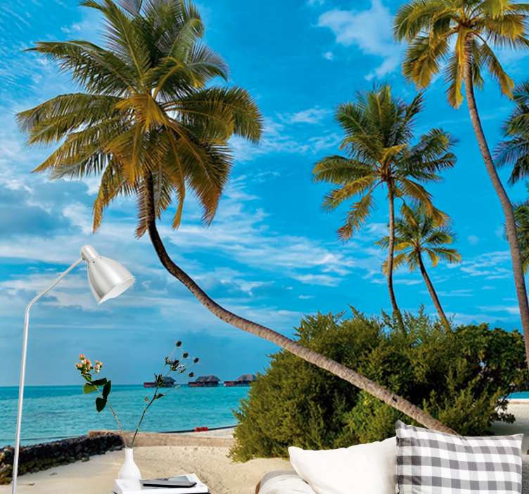 Fototapete natur tropisches palmenlandschaft - TenStickers