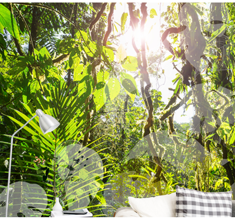 Fototapete Natur üppiges grün rückzugsort - TenStickers