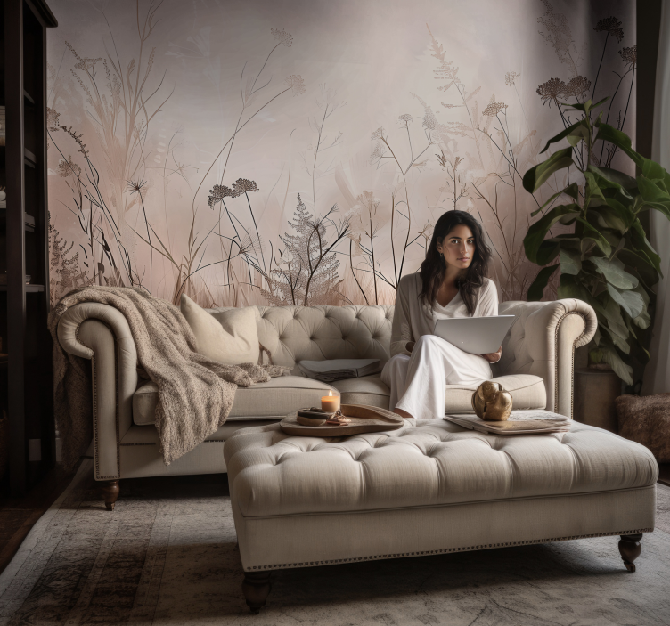 Tapete Wohnzimmer wilde Natur Fototapete - TenStickers