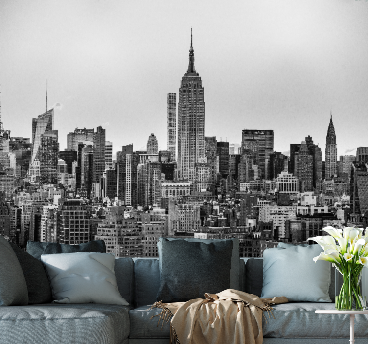 Fototapete new york ikonische skyline von nyc - TenStickers