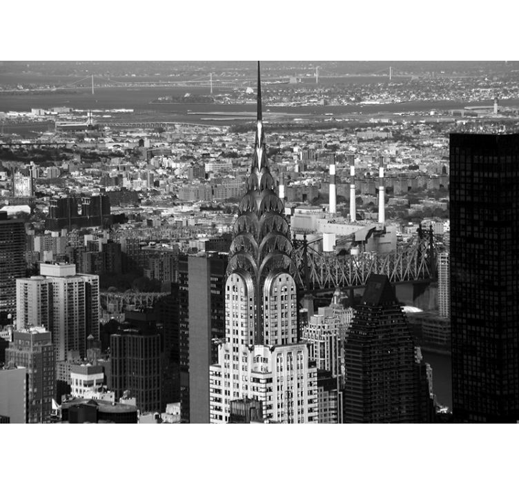 Fototapete Städte New York Skyline vom Chrysler building - TenStickers