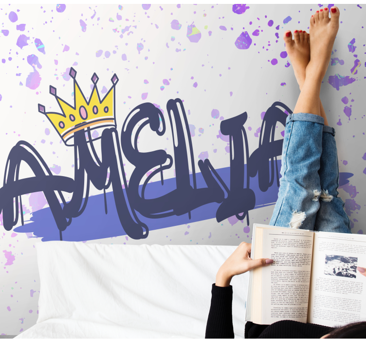 Fototapete sprüche mit individueller namensbildung - TenStickers