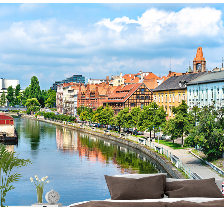 Fototapete Städte erbe städtische landschaft reflexion - TenStickers