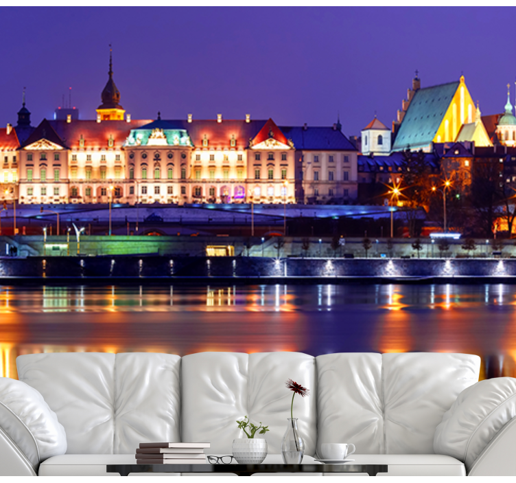Fototapete Städte historische stadtbildreflexion - TenStickers