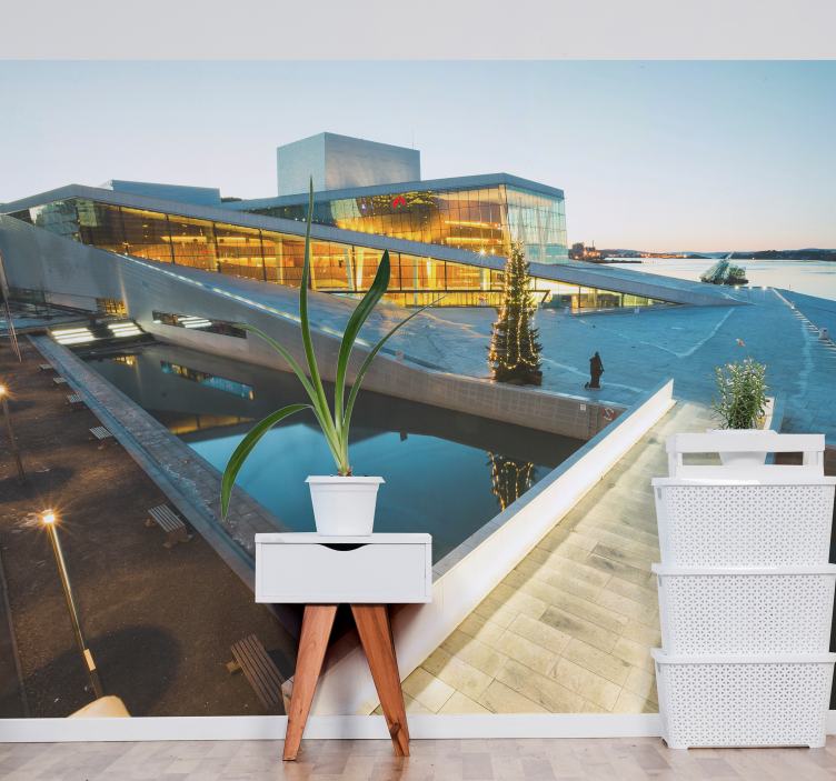 Fototapete Städte modernes architektonisches wunderwerk - TenStickers