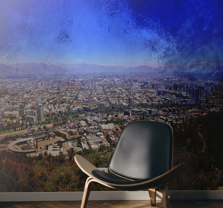 Fototapete Städte verschwommene panoramasicht - TenStickers