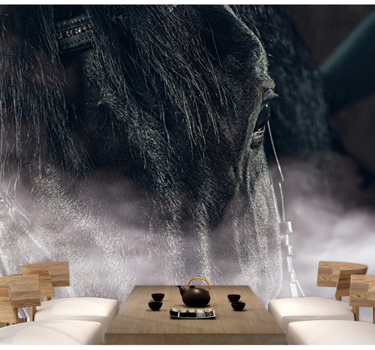 Fototapete Tiere majestätisches pferd, nahaufnahme - TenStickers