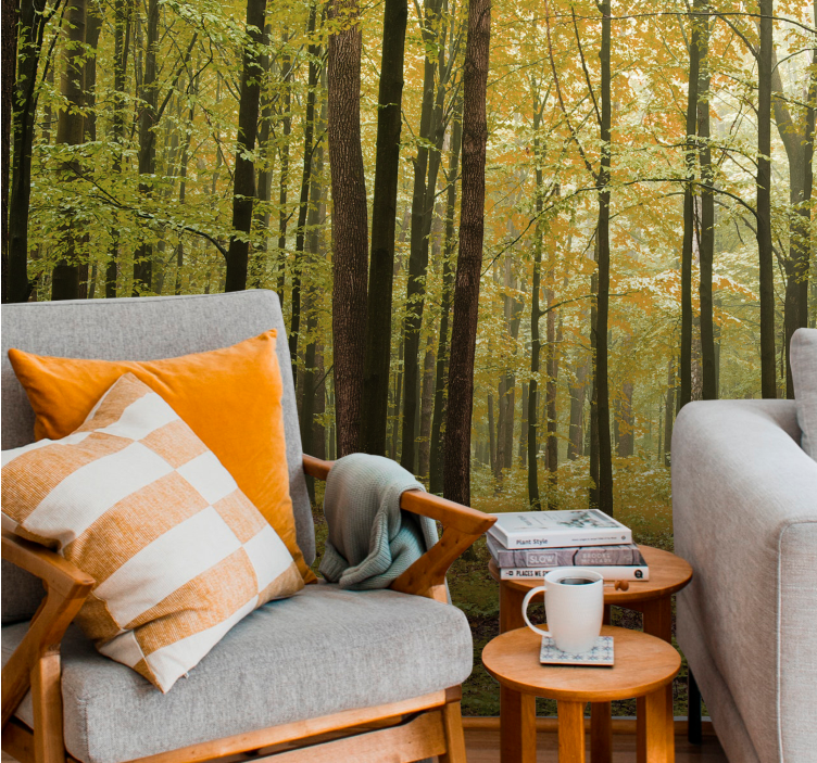 Fototapete wald herbstwaldlandschaft - TenStickers