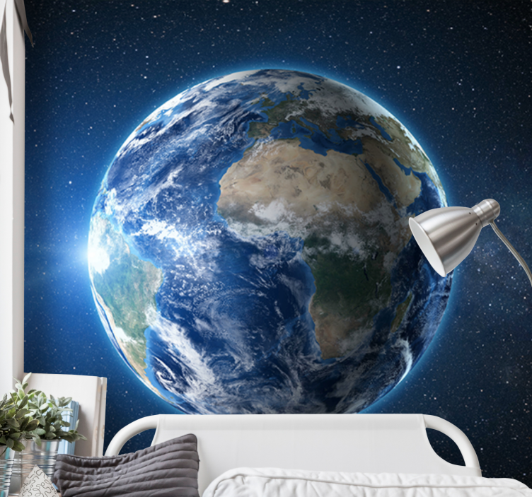 Fototapete weltkarte planet erde aus dem orbit - TenStickers