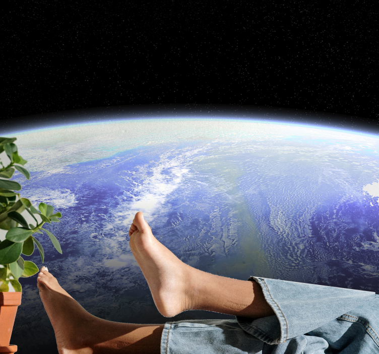 Fototapete Weltraum erde von oben - TenStickers