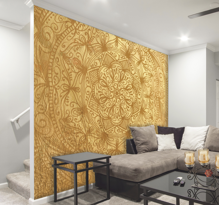 Fototapete Mandala in Gold - TenStickers