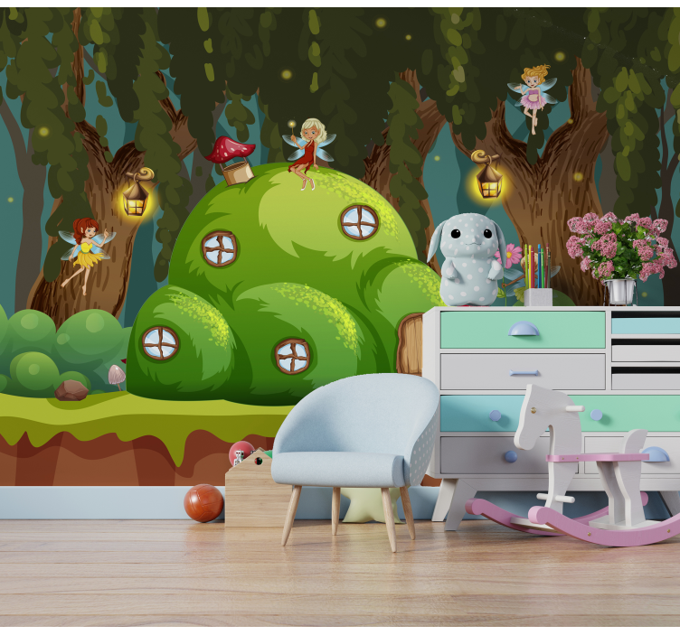 Fototapete Kinderzimmer Welt der Feen - TenStickers