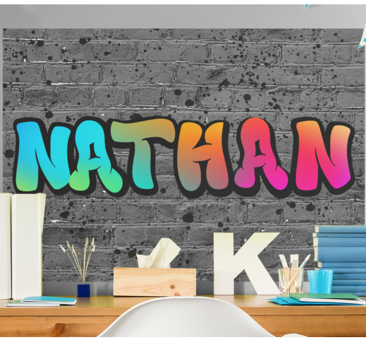 Fototapete Jugendzimmer Regenbogenname - TenStickers