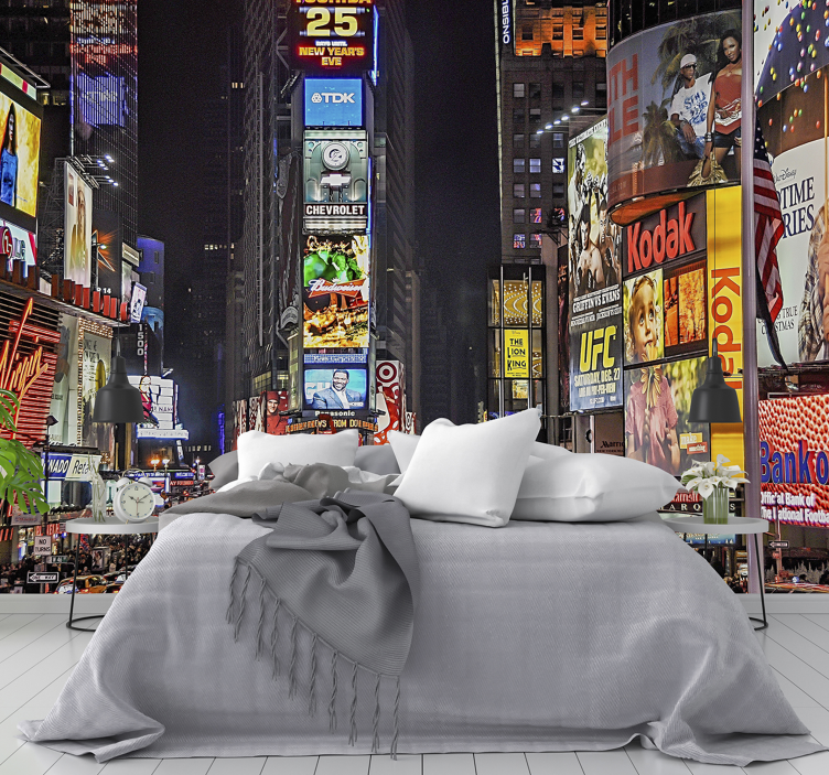 Times Square New York Tapete jugendzimmer - TenStickers