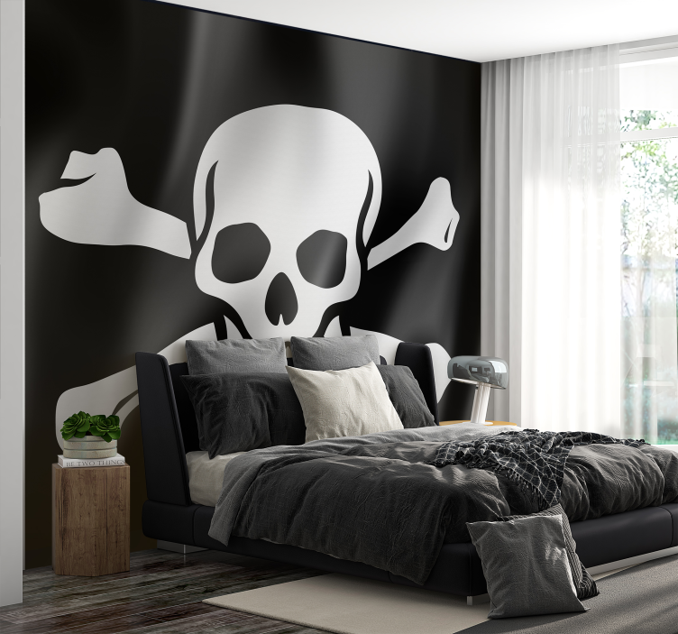 Fototapete Jugendzimmer Piratenflagge - TenStickers