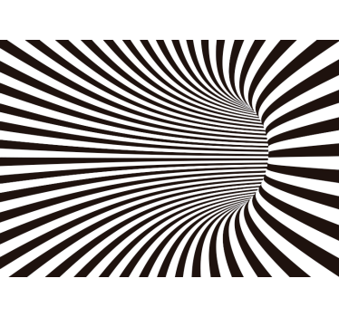 3D Tapete optische Täuschung Tunnel Effekt - TenStickers