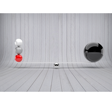3D Tapete minimalistischer Raum - TenStickers