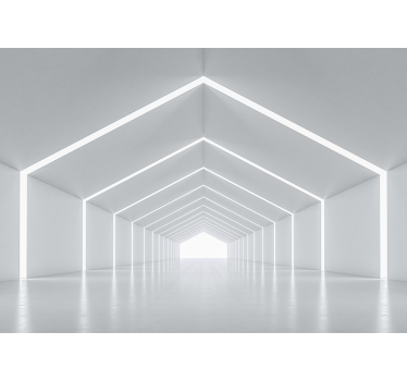 3D Tapete beleuchteter Tunnel - TenStickers