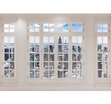 Wohnzimmer Fototapete Städte New York City Skyline - TenStickers