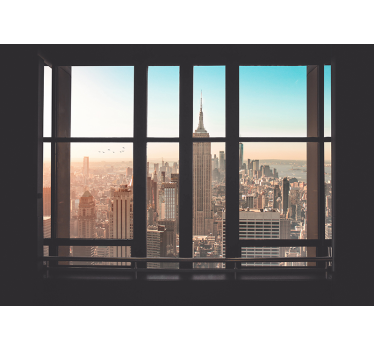 Fototapete 3D sonniger Morgen in New York - TenStickers