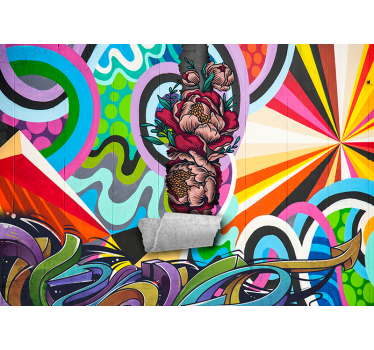 Fototapete Jugendzimmer Graffiti moderne Kunst - TenStickers