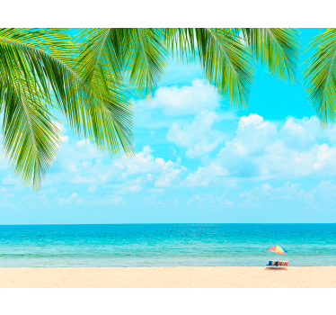 Strandblick Landschaft Fototapete - TenStickers