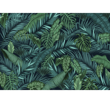 Fototapete Natur Dschungelblätter - TenStickers