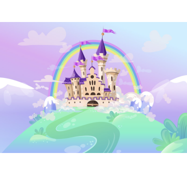 Fototapete Kinderzimmer Prinzessinnenschloss - TenStickers