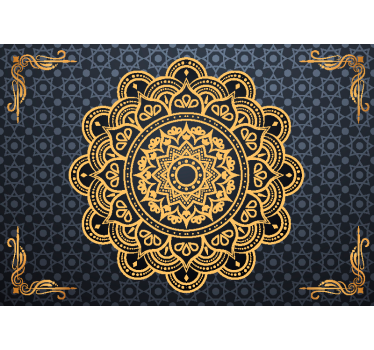 Fototapete Mandala goldenes Ziermuster - TenStickers