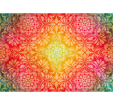Fototapete Mandala Raggae Farben - TenStickers
