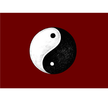 Fototapete Hochzeit yin-yang-symbol - TenStickers