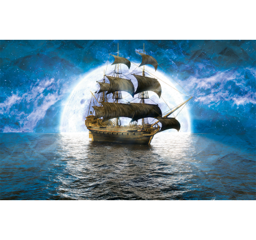 Fototapete fantasie abenteuer schiffsreise - TenStickers