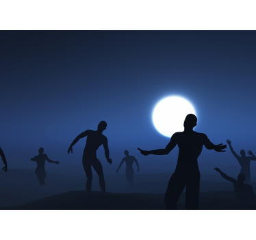 Fototapete Jugendzimmer Zombies im Nebel - TenStickers