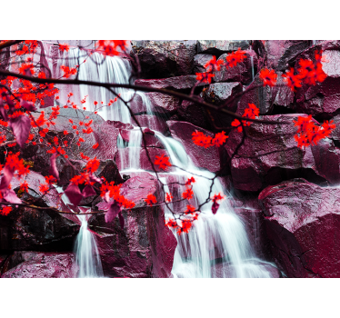 Fototapete Natur Wasserfall in Rottönen - TenStickers