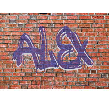 Fototapete graffiti mit namenskunst - TenStickers
