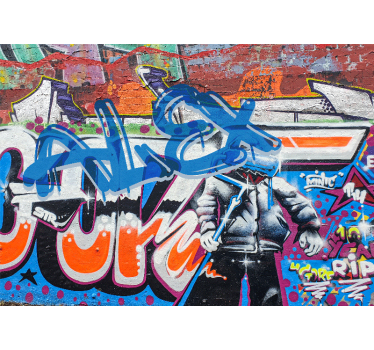 Fototapete Graffiti urbaner streetstyle - TenStickers