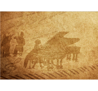 Fototapete musik klavieraufführung szene - TenStickers