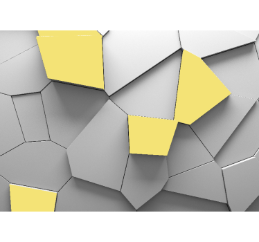 Fototapete 3D geometrische gelbe paneele - TenStickers