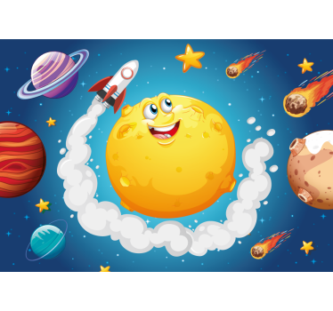 Fototapete fantasie weltraum abenteuer thema - TenStickers