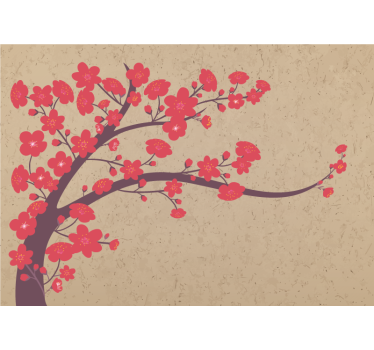 Fototapete blumen sakura zweig - TenStickers