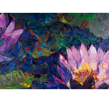 Fototapete blumen lotusblüte abstrakt - TenStickers