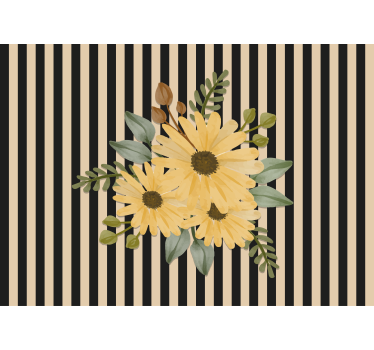 Fototapete blumen sonnenblumen arrangement - TenStickers