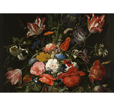 Fototapete Blumen lebendiger blumenstrauß - TenStickers