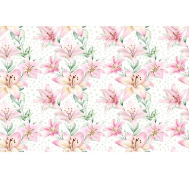 Fototapete mohnblumen zarte lilienblüten - TenStickers